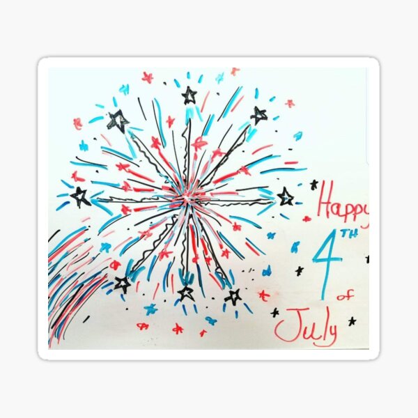 Item preview, Patriotic 4th of July Fireworks designed and sold by Kimberly McGrath.