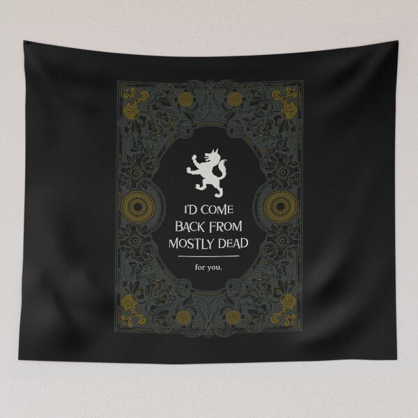 Item preview, I'd Come Back from Mostly Dead for You Princess Bride Heraldry Frame designed and sold by MOAZTees.
