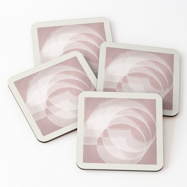 Item preview, Spacial Orbiting Spiral in Shell Pink designed and sold by simplydesignart.
