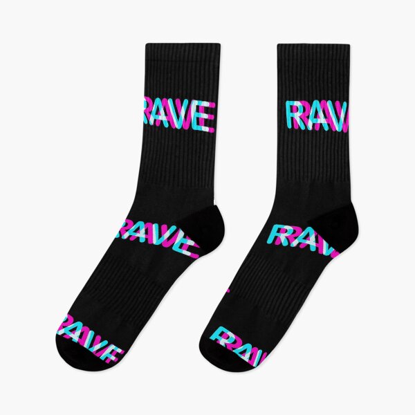 Item preview, Rave text glitch effect designed and sold by redshirtz.