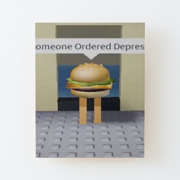 Aesthetic Roblox Wall Art Redbubble - hamburger meme roblox id