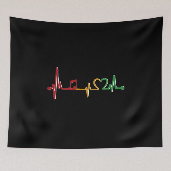Item preview, Reggae music genre heartbeat designed and sold by redshirtz.