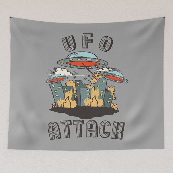Item preview, Ufo Attack designed and sold by DELMEO.