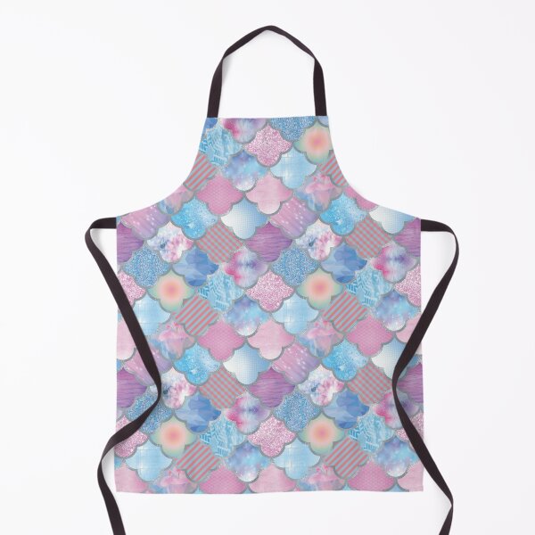 Item preview, Moroccan Scallops in Pink and Blue designed and sold by Pink Pineapple Works.