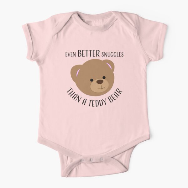Teddy Bear quote - black Baby One-Piece for Sale by