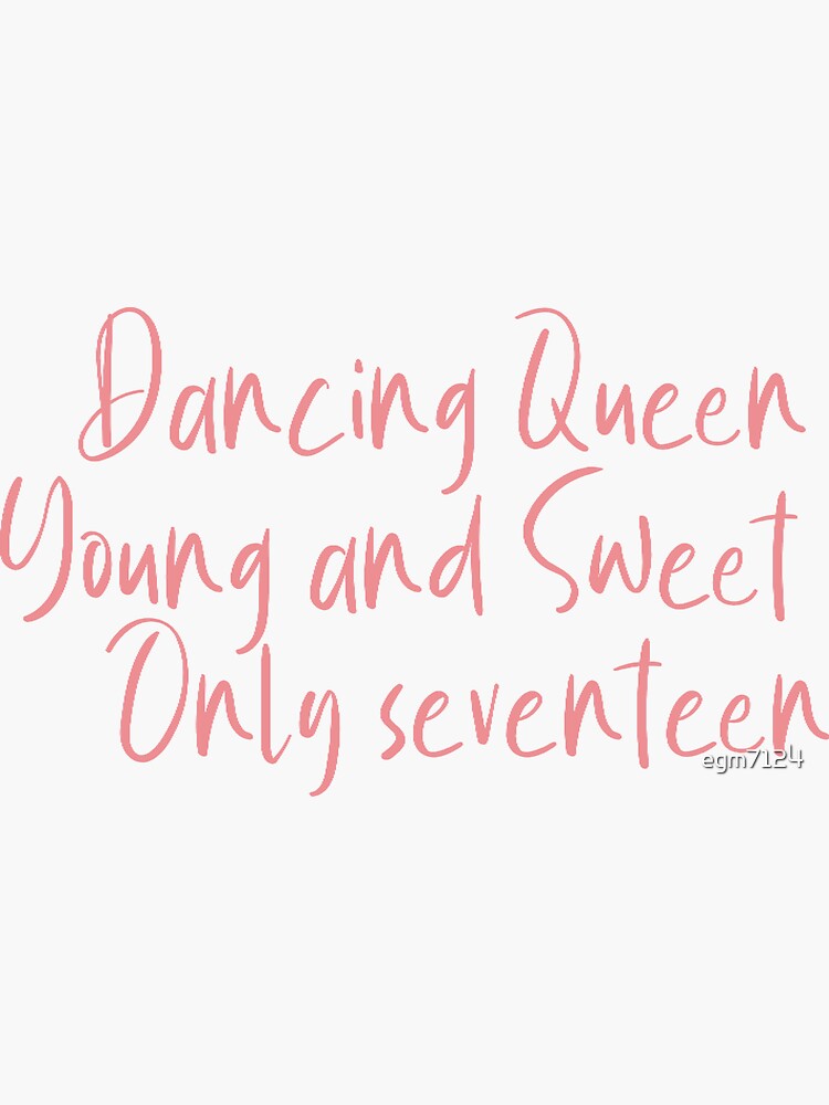 Premium Vector  Dancing queen quote lettering