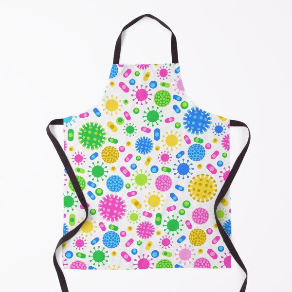 Item preview, Colorful cartoon viruses and bacteria cells under microscope  designed and sold by natalyon.