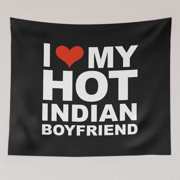 Item preview, I Love my hot Indian Boyfriend Valentine's Day India designed and sold by losttribe.