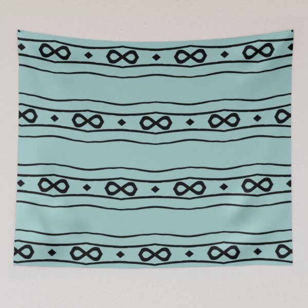 Item preview, Black and Blue Abstract  designed and sold by Poetic Patterns Studio.