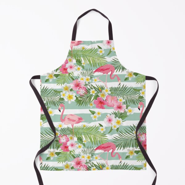 Artikelvorschau, Tropische Flamingos, Hibiskus und Frangipani entworfen und verkauft von Pink Pineapple Works.