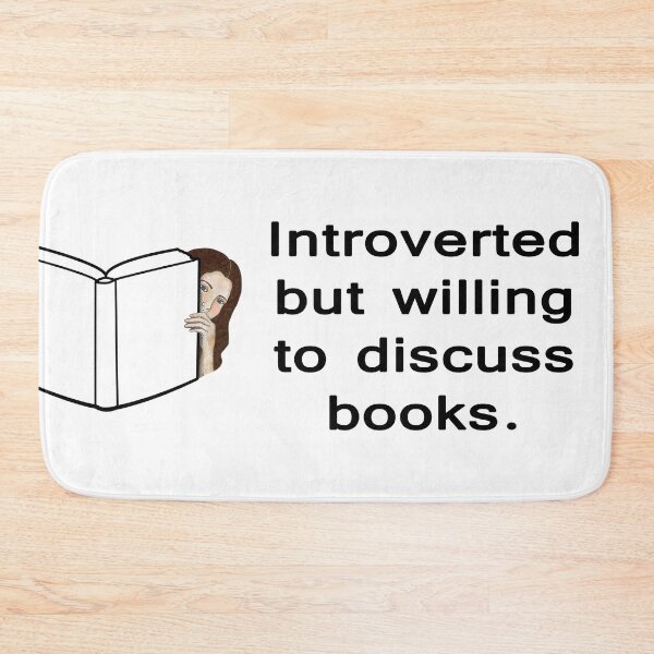 Item preview, Introverted but Willing to Discuss Books designed and sold by AmbroseAnn.