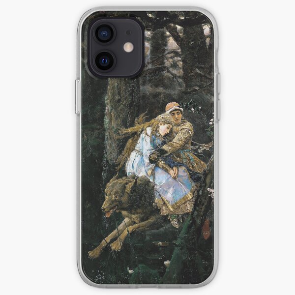 Ivan Tsarevich Riding the Grey Wolf - Viktor Vasnetsov - 1889 iPhone Soft Case