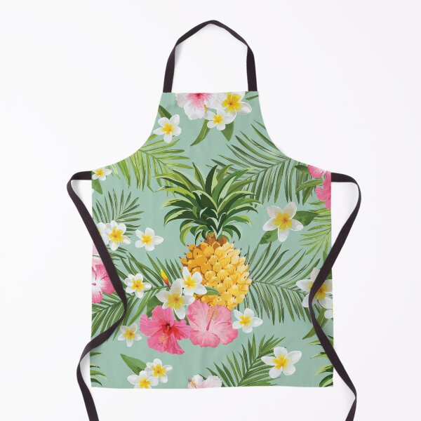 Item preview, Hawaiian Pineapple and Tropical Flowers designed and sold by Pink Pineapple Works.