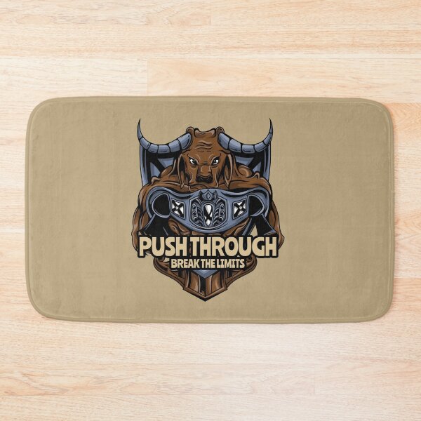Item preview, Angry Buffalo Push Through, Break The Limits Boxing Quote designed and sold by kcaandwu.