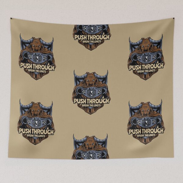 Item preview, Angry Buffalo Push Through, Break The Limits Boxing Quote designed and sold by kcaandwu.
