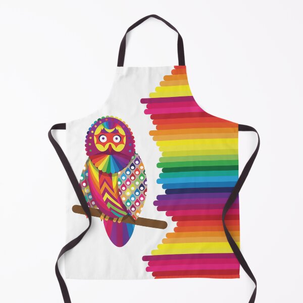 Item preview, Rainbow Owl designed and sold by Pink Pineapple Works.