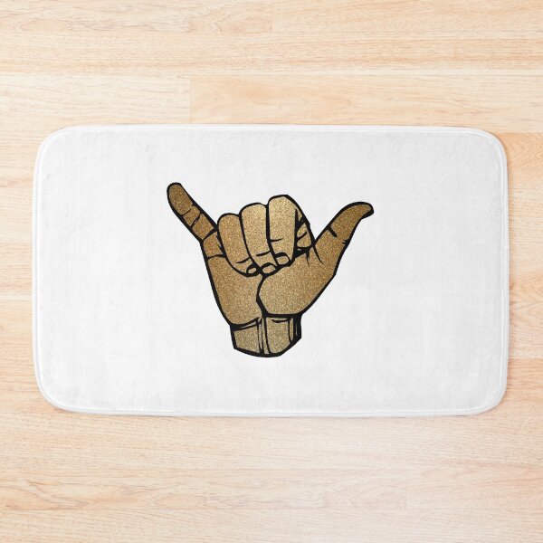 Item preview, Gold Glitter Shaka designed and sold by fmbajorat.