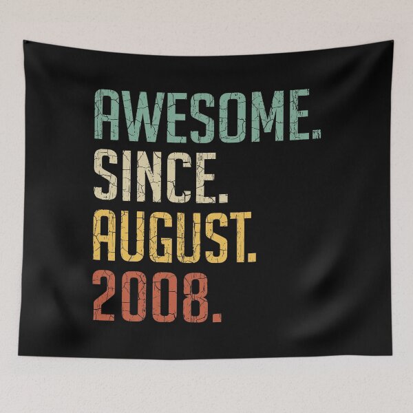 Item preview, Awesome Since August 2008 12nd Birthday Gift 12 Years Old Vintage August 2008 designed and sold by Takatv.