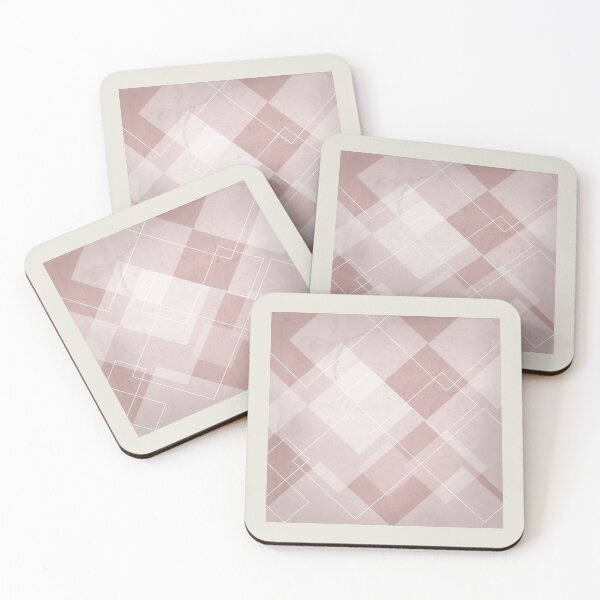Item preview, Overlapping Diamond Design in Shell Pink designed and sold by simplydesignart.