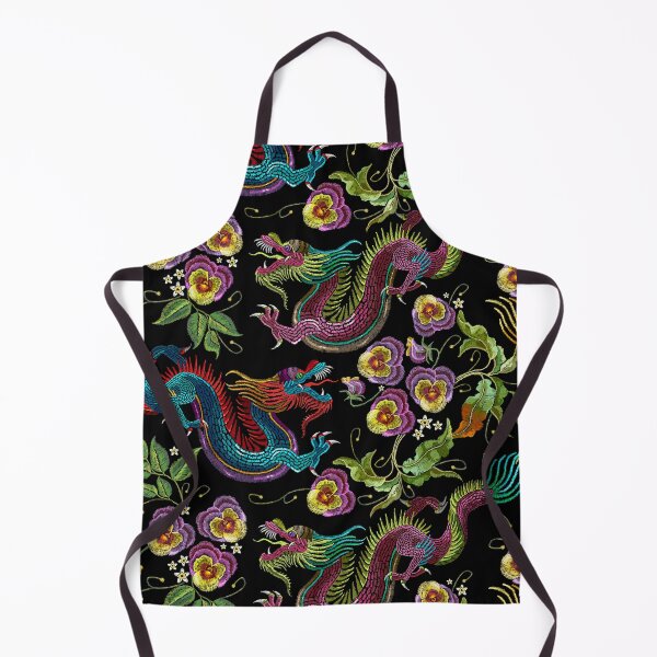 Item preview, Embroidery asian dragons designed and sold by matrioshka.