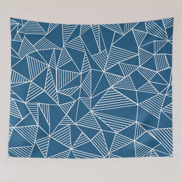 Item preview, Ab Lines with Blocks Navy Blue designed and sold by ProjectM.
