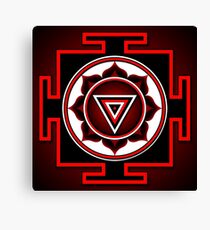 Indian symbol of Kali Yantra Canvas Print