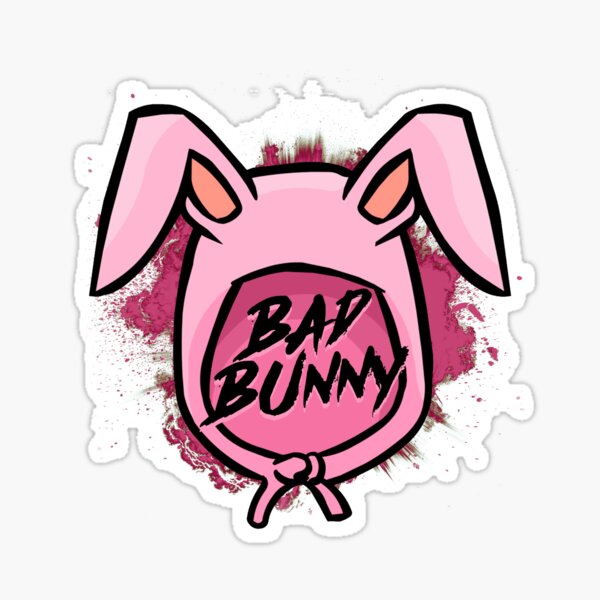 pink bad bunny logo