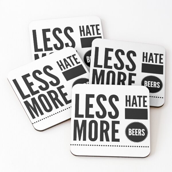 Item preview, Less Hate More Beers designed and sold by SerenaBliss.