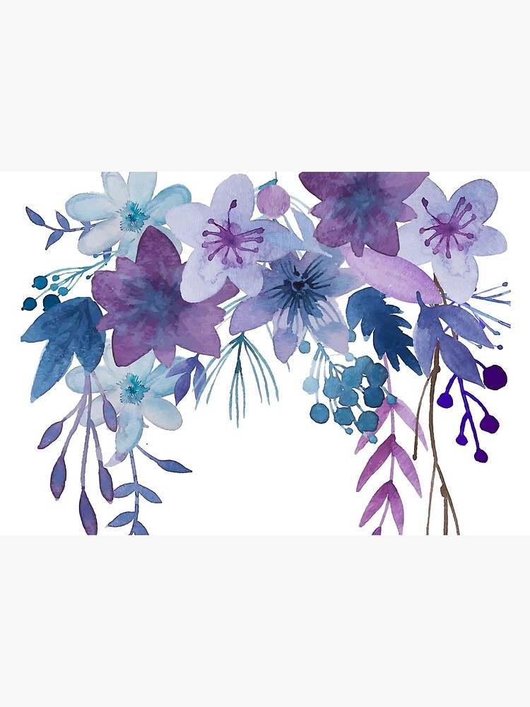 Blue Purple Flowers by junkydotcom