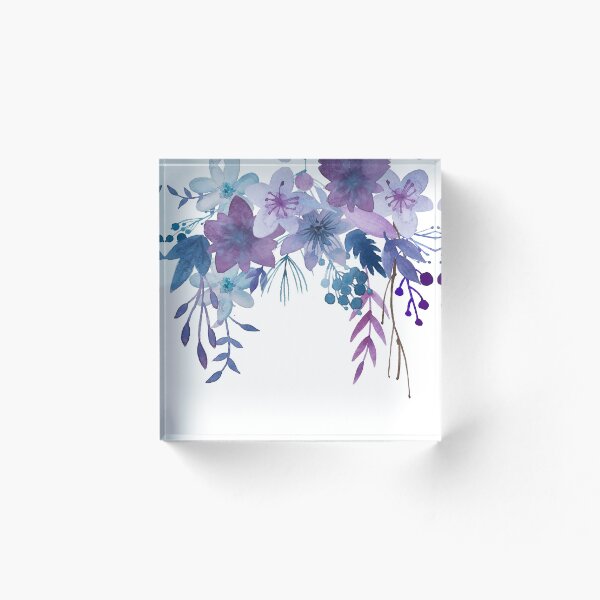 Aperçu de l'œuvre Fleurs bleu violet créée et vendue par junkydotcom.