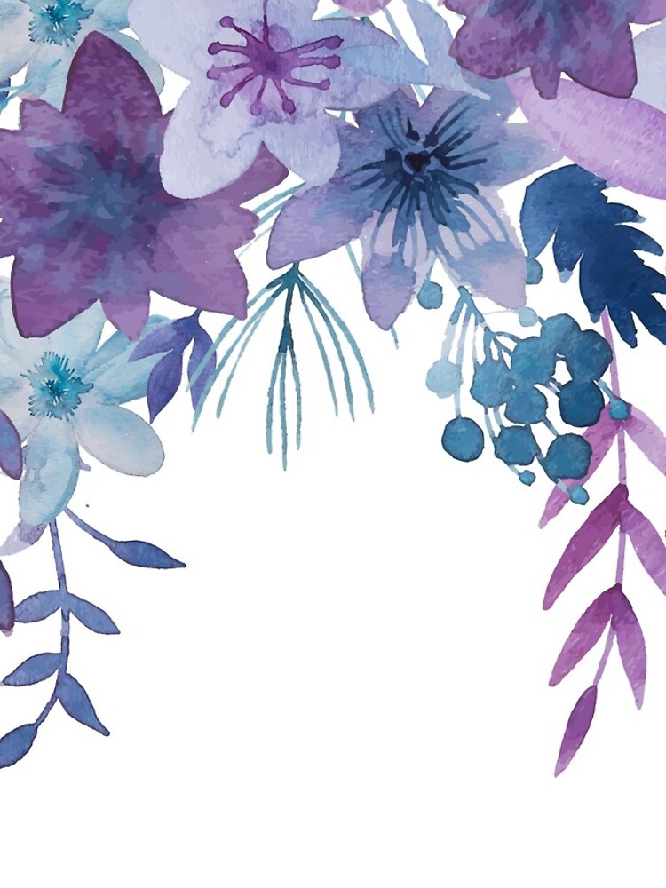 Blue Purple Flowers by junkydotcom