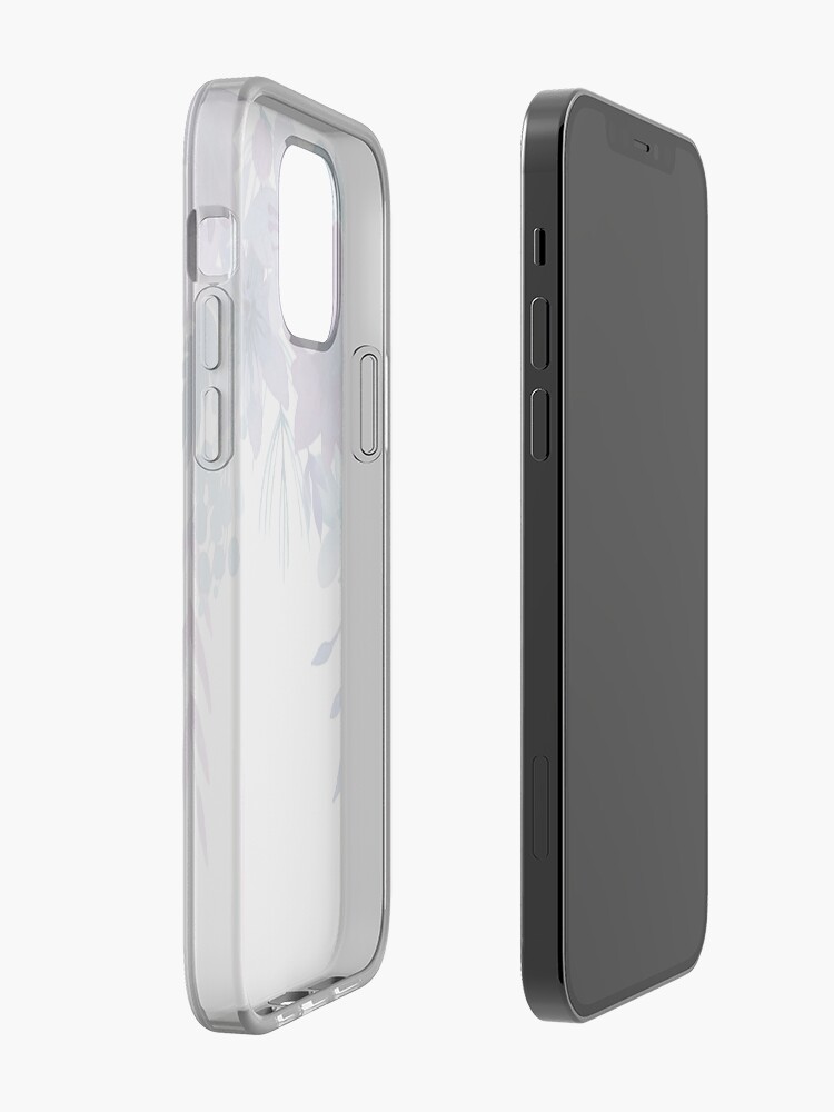 Alternate view of Blue Purple Flowers iPhone Case & Cover