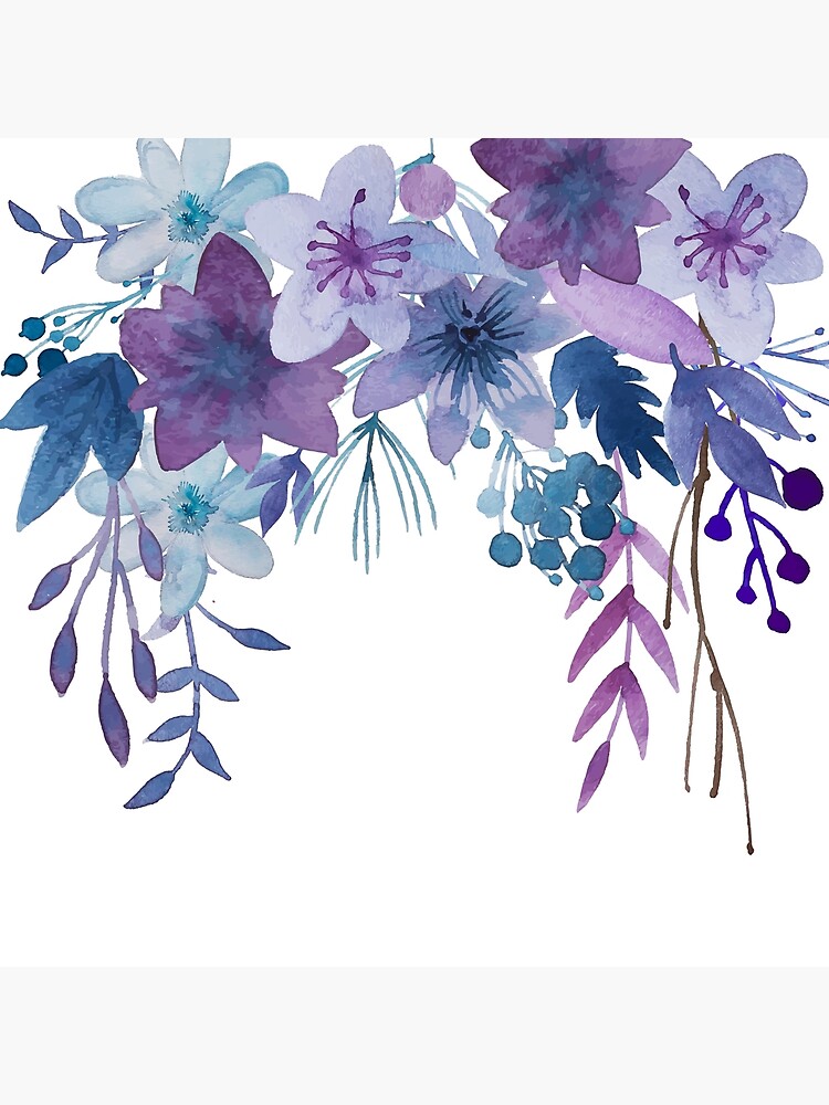 | by Redbubble for Purple Sale Blue Flowers\