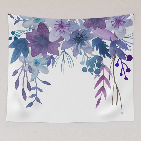 Item preview, Blue Purple Flowers designed and sold by junkydotcom.