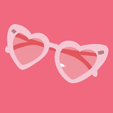 Vorschaubild zum Design Lovecore – Ästhetische Sonnenbrille mit rosa Herz von itsnyahb