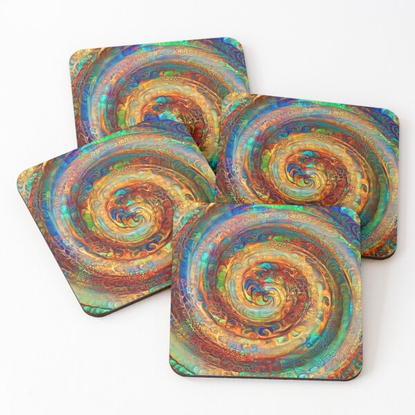 Item preview, Abstractions of abstract abstraction of colorful spiral designed and sold by blackhalt.