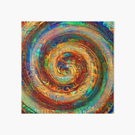 Abstractions of abstract abstraction of colorful spiral Art Board Print