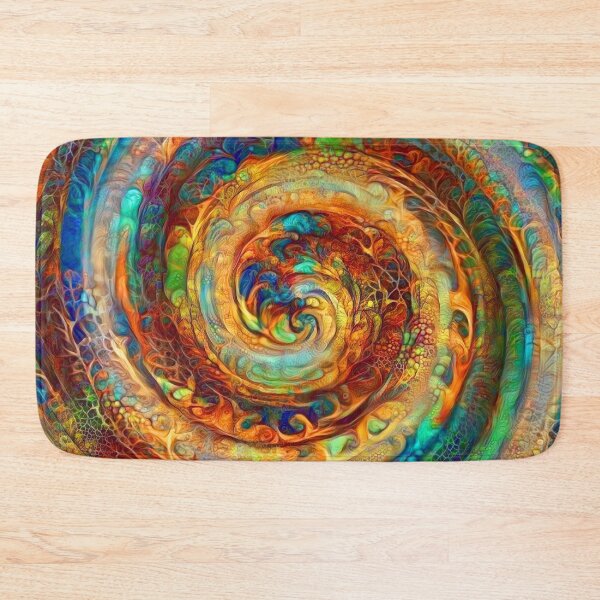 Item preview, Abstractions of abstract abstraction of colorful spiral designed and sold by blackhalt.