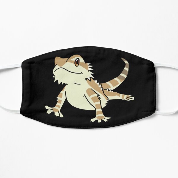 Cute Bearded Dragon Flat Mask