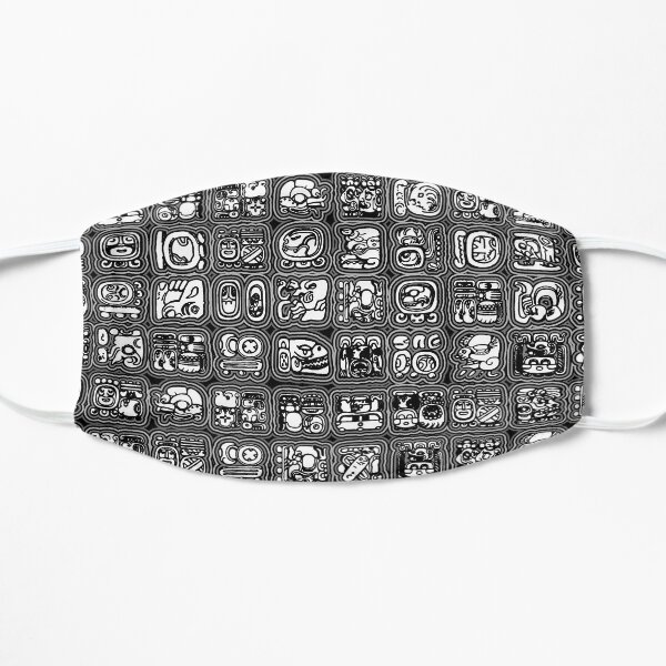 Mayan Temple B&W Mask