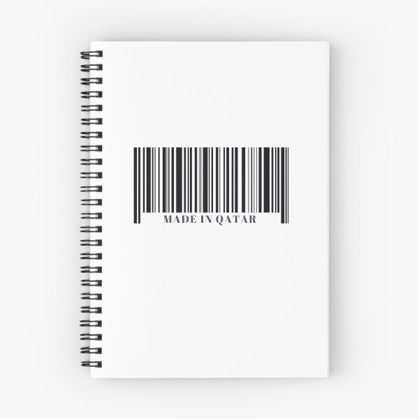 Item preview, Made in Qatar Black Barcode designed and sold by ArabCorner.