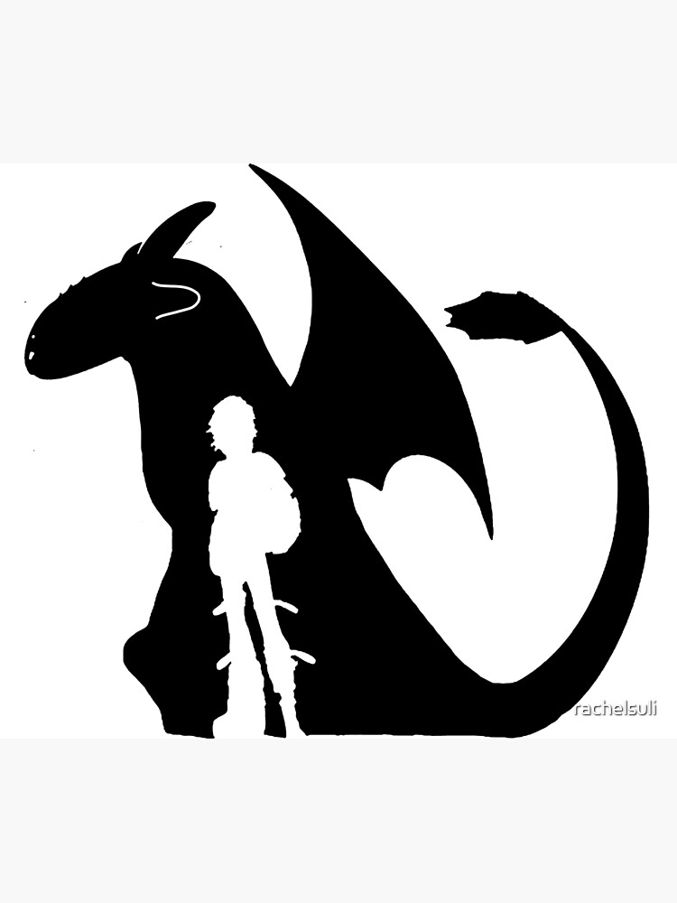 toothless-and-hiccup-silhouette-tapestry-for-sale-by-rachelsuli-redbubble