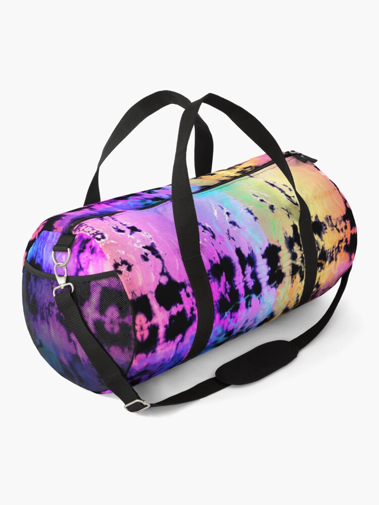 Thumbnail 2 of 3, Duffle Bag, Rainbow Shibori designed and sold by Nina May.