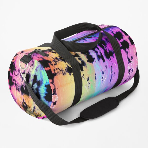 Rainbow Shibori Duffle Bag
