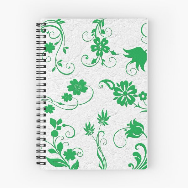 Item preview, flowery swirls bright green designed and sold by ESSjLAY.