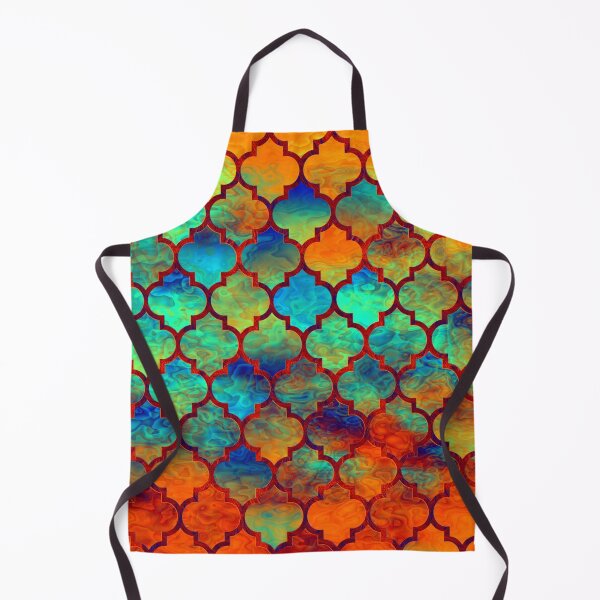 Item preview, Mermaid scale Moroccan cell pattern designed and sold by Red Witch Art.