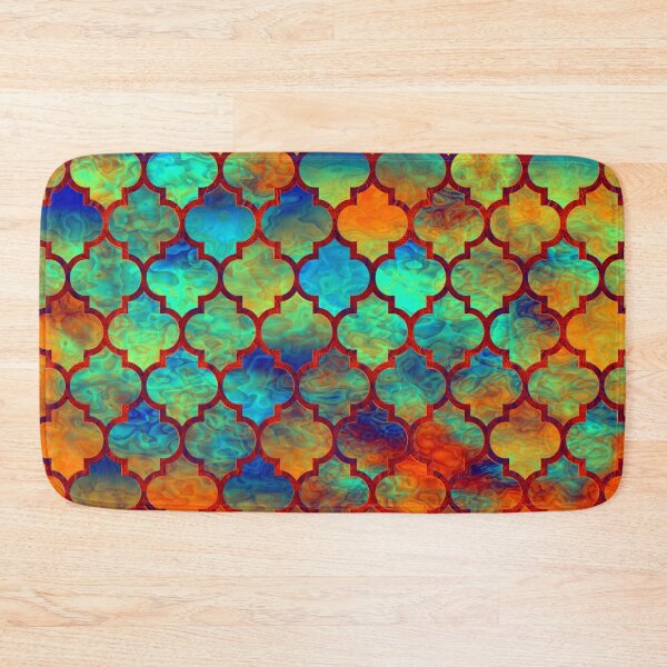 Item preview, Mermaid scale Moroccan cell pattern designed and sold by Red Witch Art.