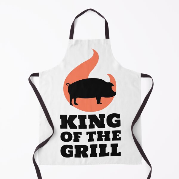 Item preview, King of the Grill Barbecue Pork Pig Black designed and sold by quoteology.