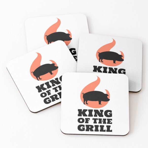 Item preview, King of the Grill Barbecue Pork Pig Black designed and sold by quoteology.