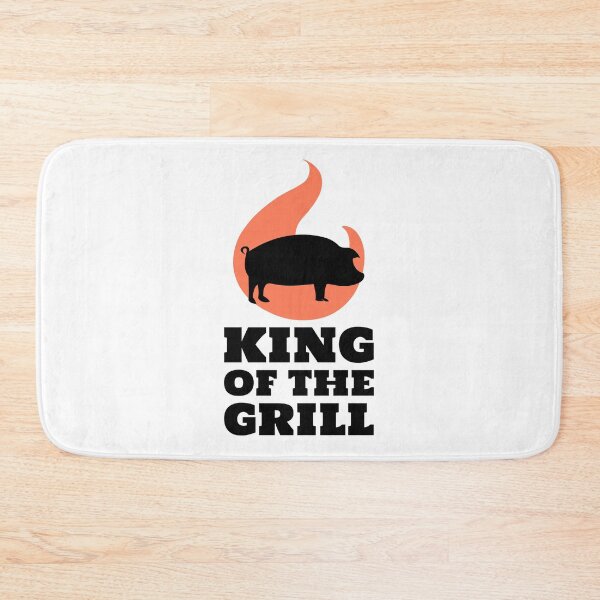 Item preview, King of the Grill Barbecue Pork Pig Black designed and sold by quoteology.